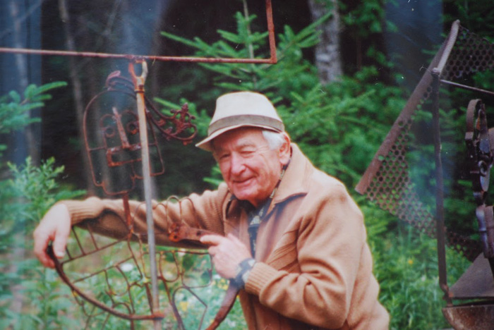 Paul March with Sculpture